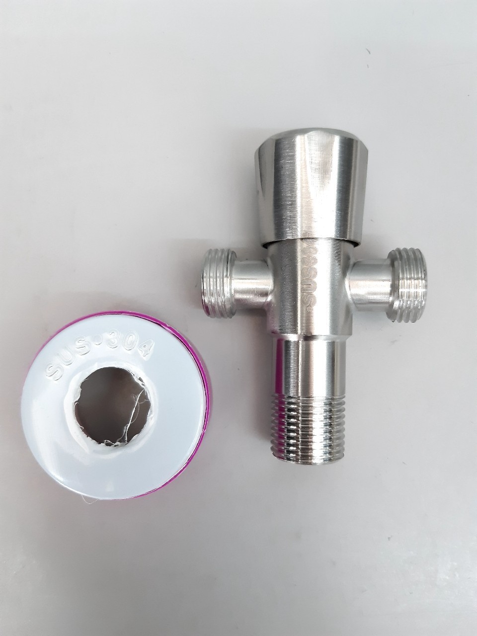 สต๊อปวาล์วลอยอัดแผง 3ทาง หัวหมุน STL