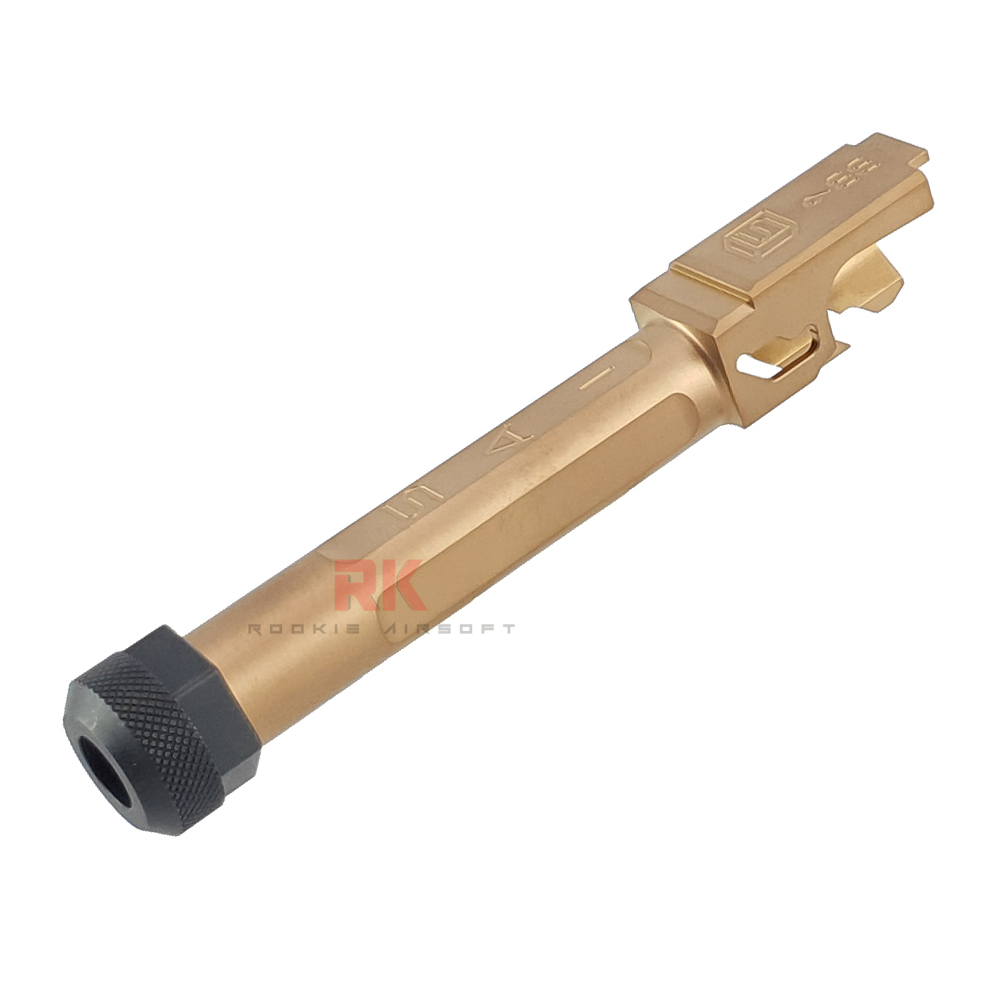 GunsModify SAI Stainless Threaded Barrel for Marui G19 (Rose Gold)