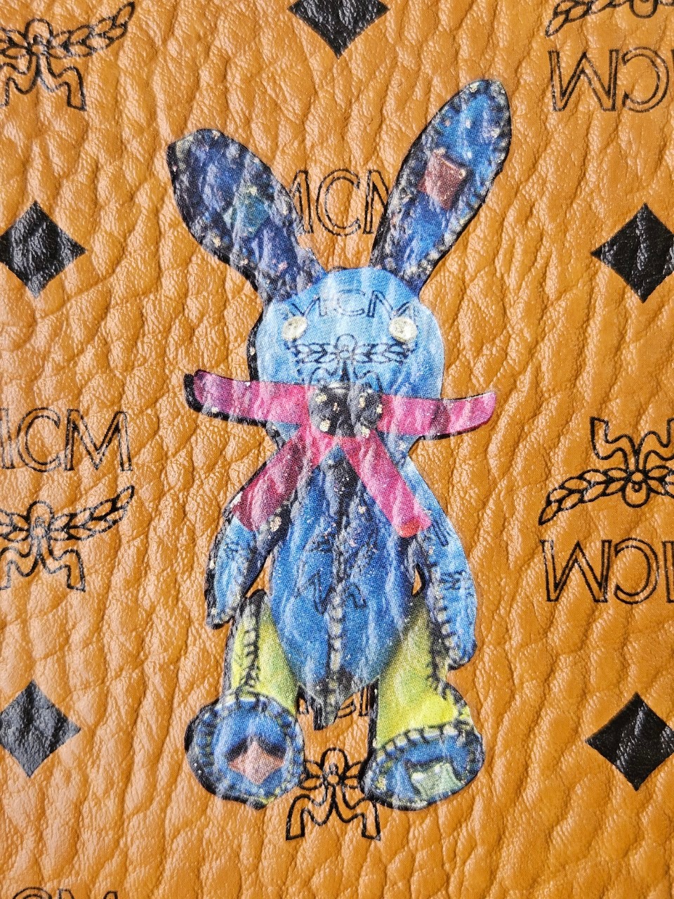 MCM Rabbit Top Zip Crossbody