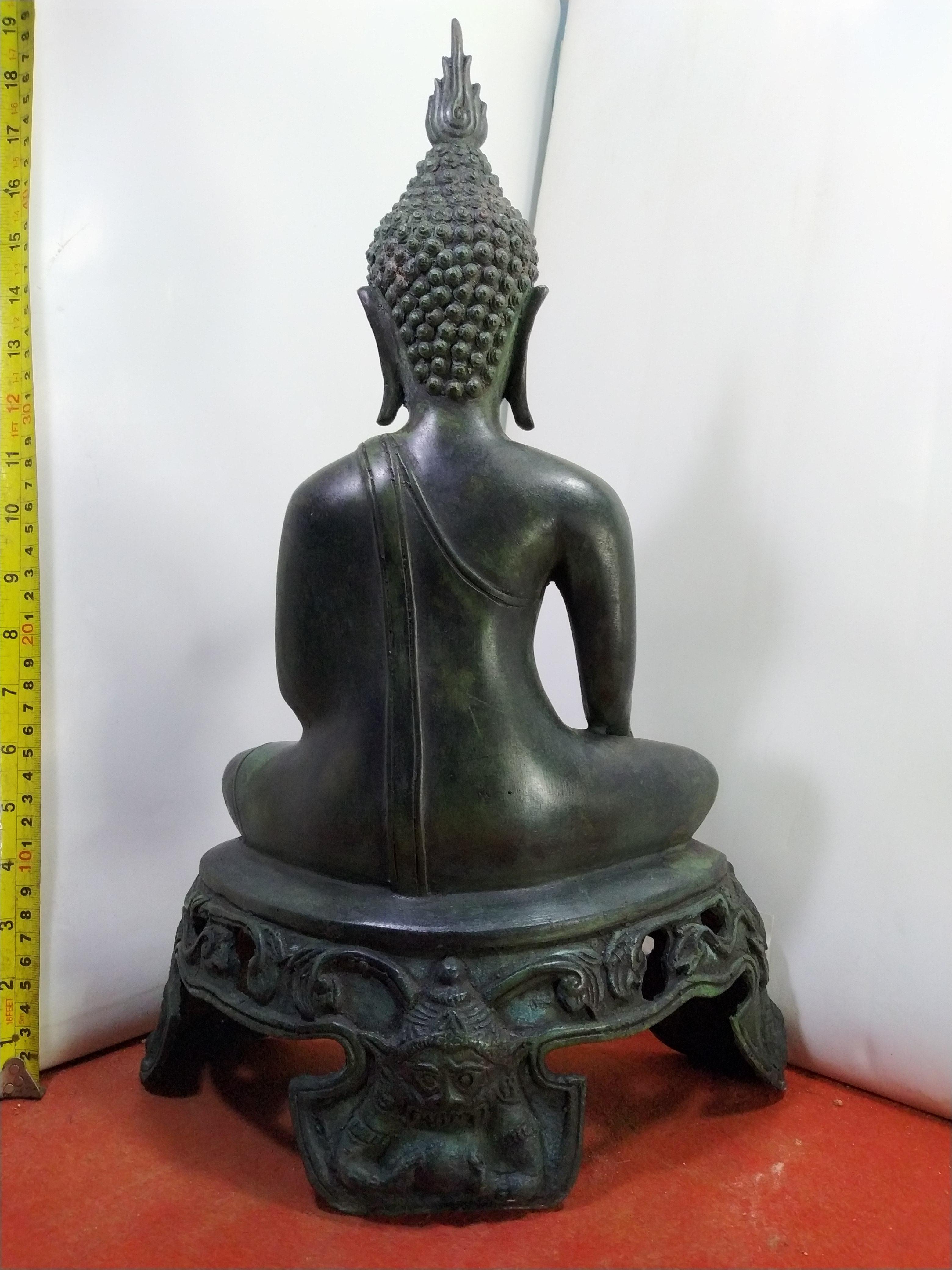 พระสุโขทัย ฐานราหู หน้าตัก 9 นิ้ว เนื้อสำริด