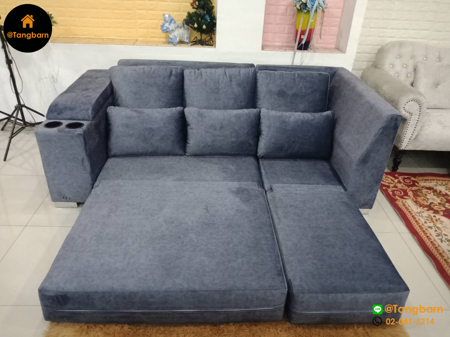 โซฟาเบด 3 ที่นั่ง I-shape พับนอนได้ (ผ้า) รุ่น 2 Bed Relax