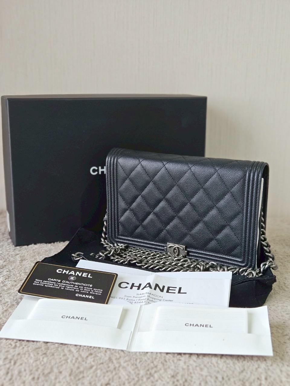 Chanel WOC Boy Cavair