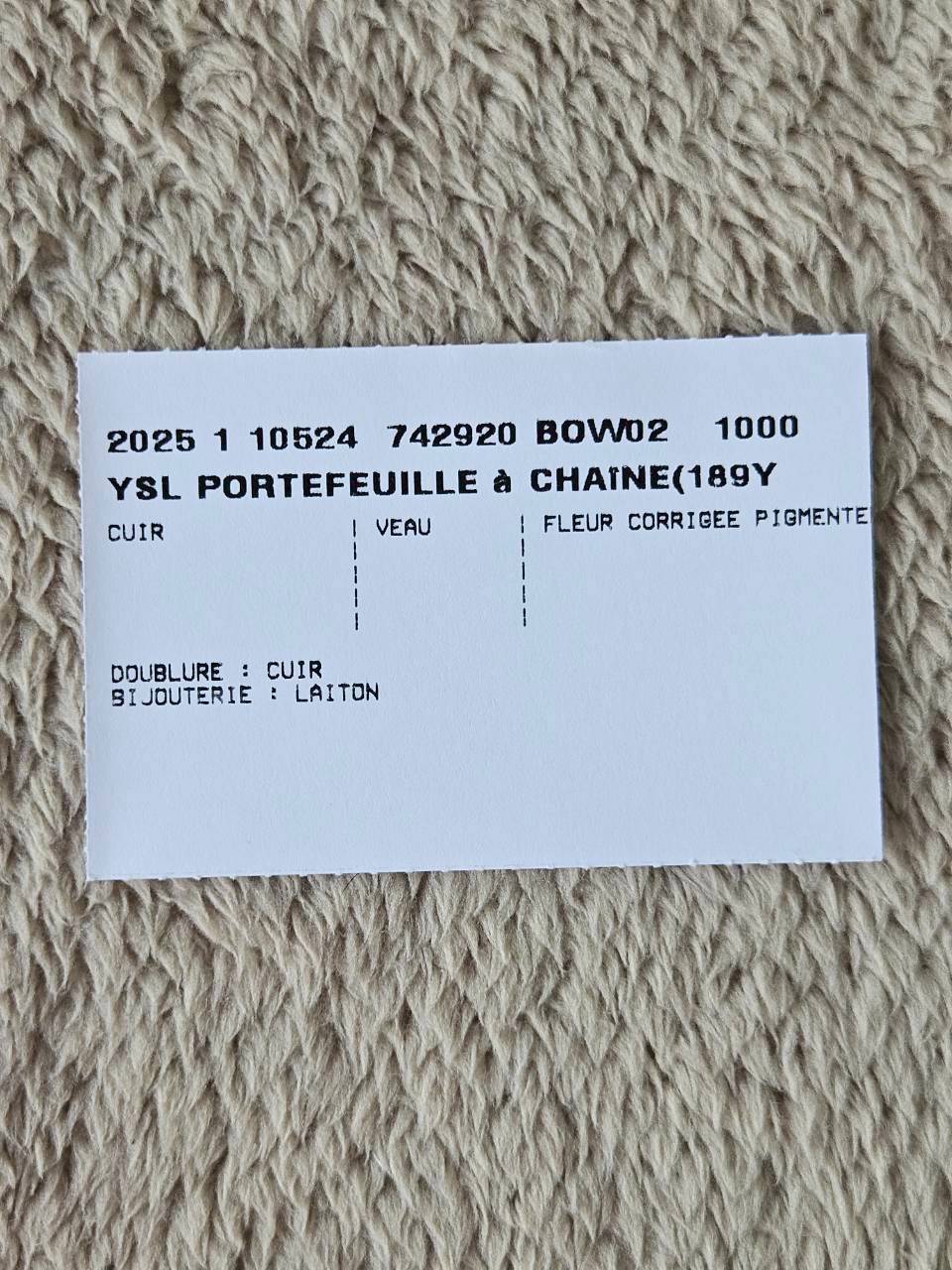 YSL woc 7.5 ดำอะไหล่เงิน