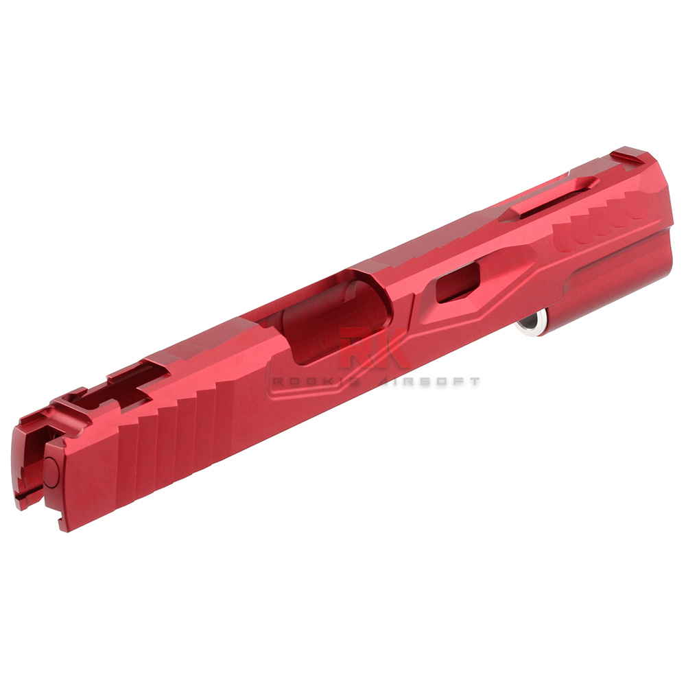 Bomber KI Aluminum Standard Slide for Marui Hi-CAPA 5.1 / 1911 - Red