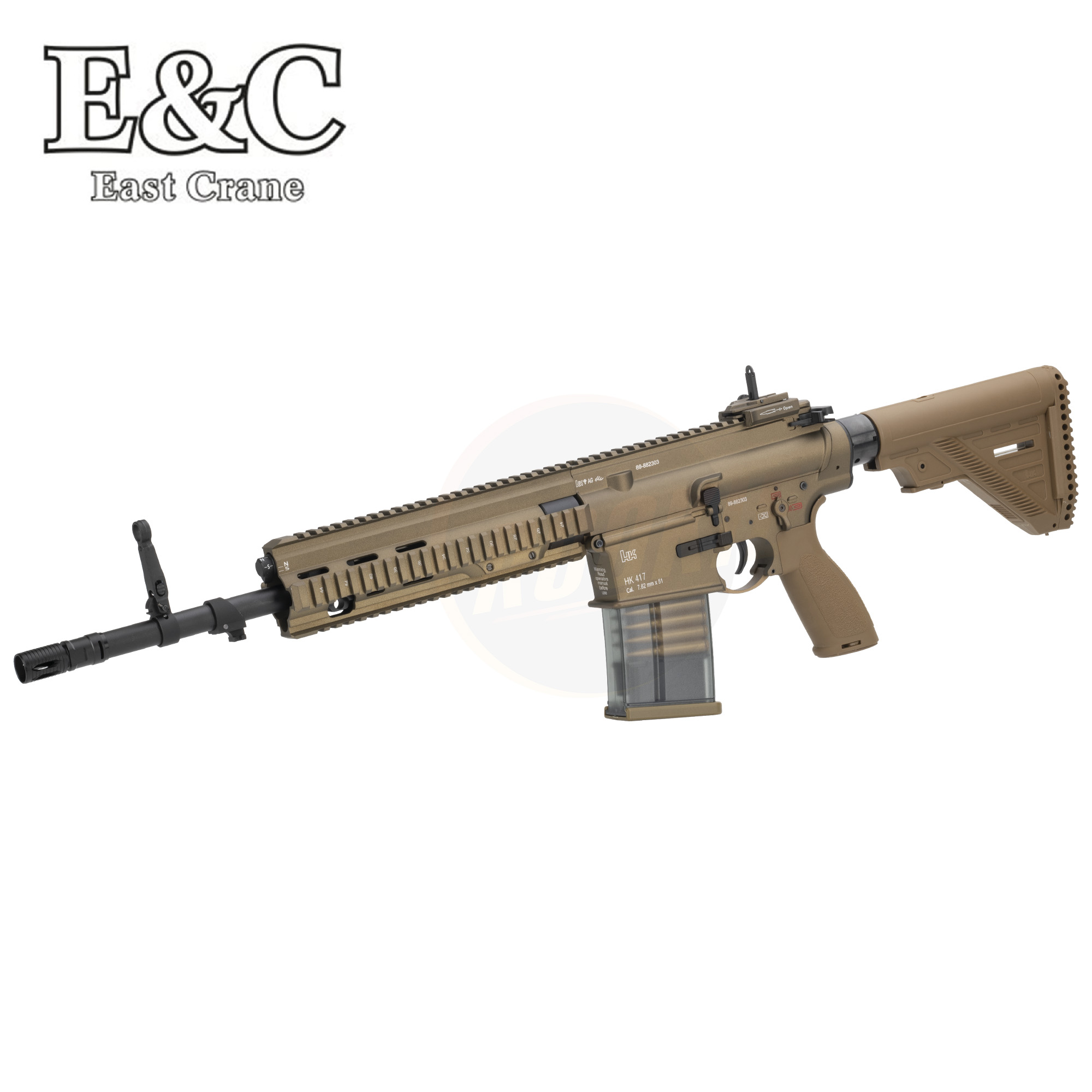 E&C 202 S2 HK417 A2 AEG - 10" Handguard / 16" Barrel