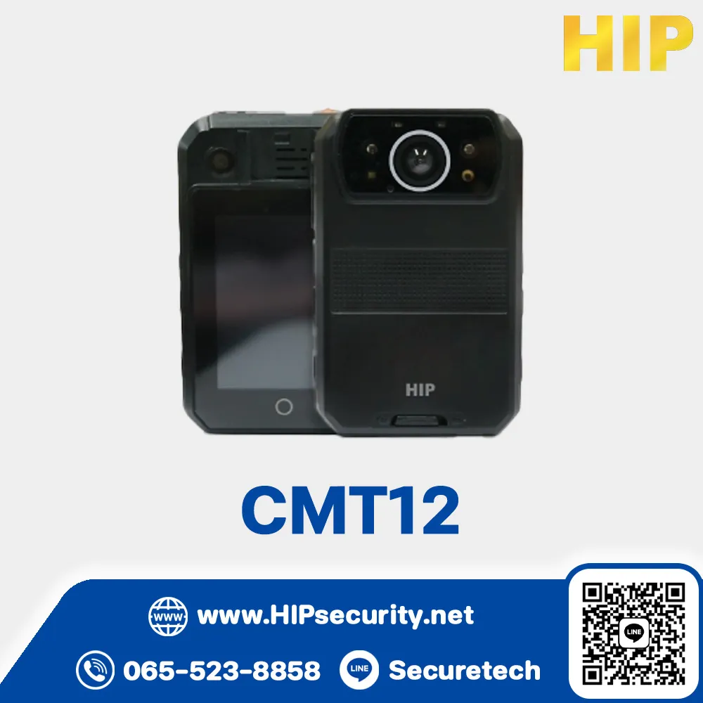 Body Camera HIP รุ่น CMT12 (ON Face Rec.)