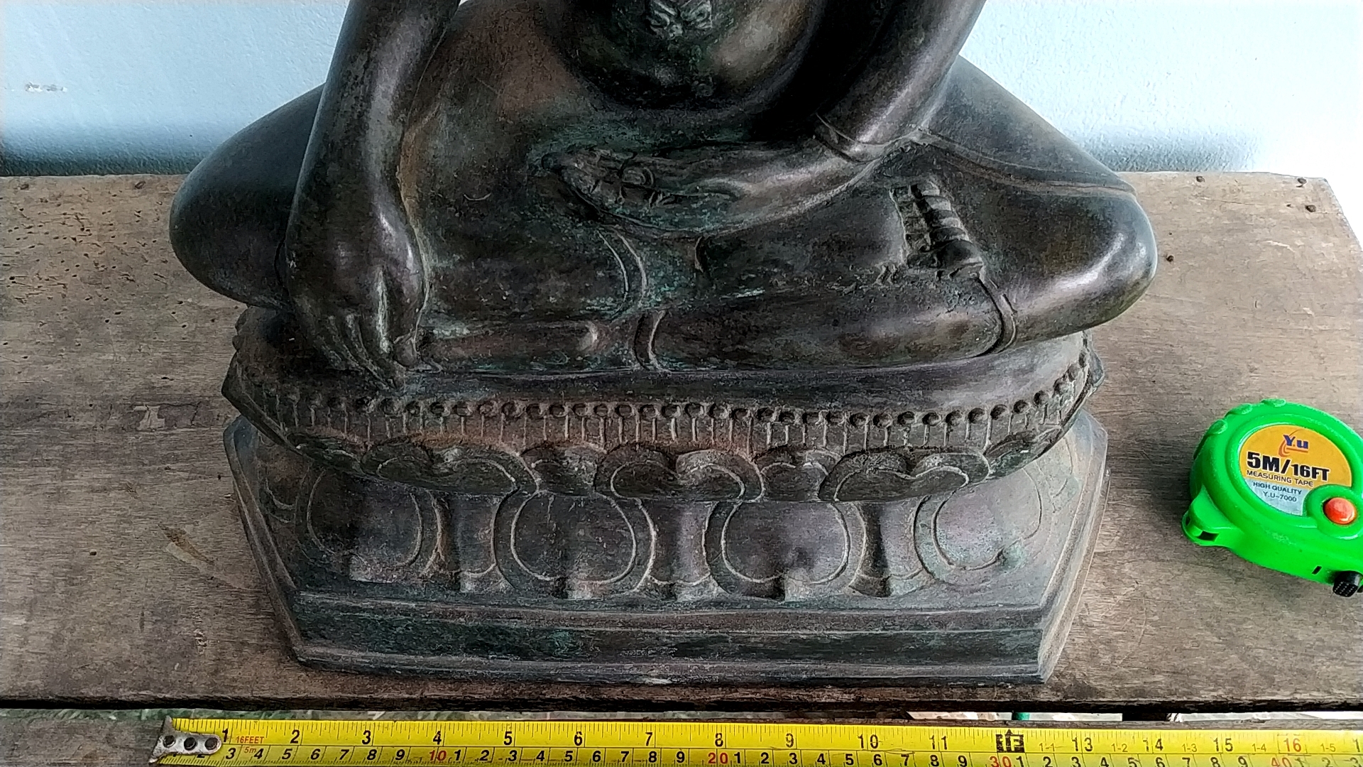 พระสุโขทัย ปางสดุ้งมาร หน้าตัก 12 นิ้ว เนื้อโลหะสำริด