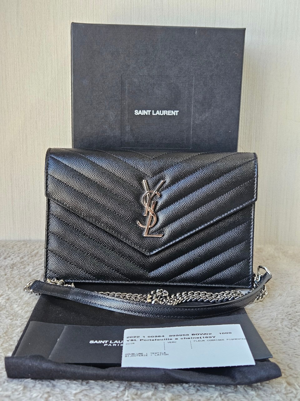 YSL WOC 7.5 สีดำอะไหล่เงิน