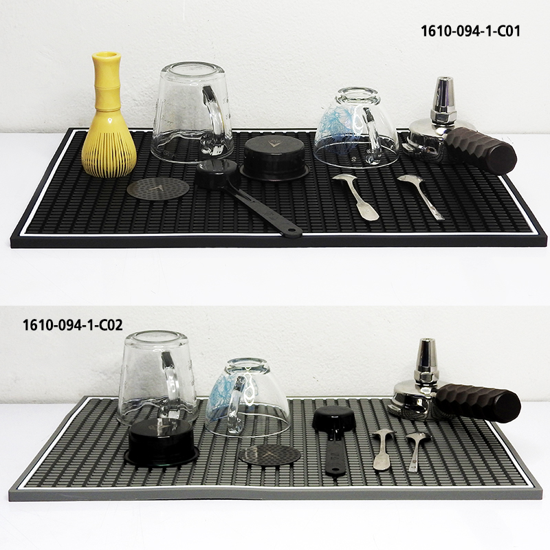 ผ้ายางรองบาร์ ปุ่มใหญ่ 30 x 45 cm.