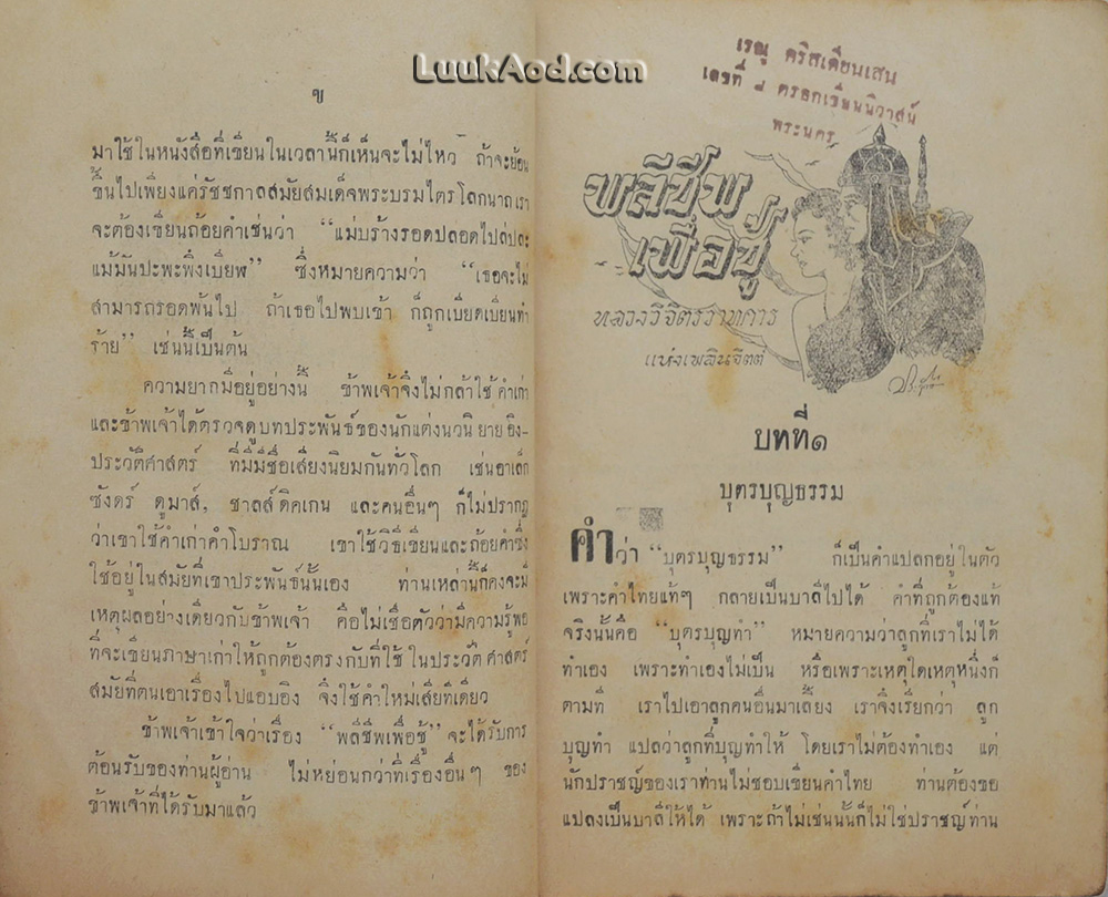 พลีชีพเพื่อชู้ (เล่มเดียวจบ) / หลวงวิจิตรวาทการ