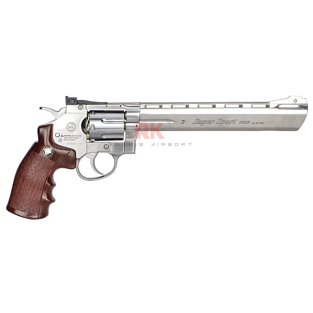 WinGun 703S 8 inch Co2 Revolver (Silver)