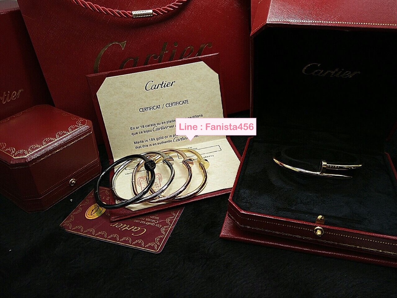 กำไล ตะปู Cartier ไม่มีเพชร รุ่น Juste un clou bracelet