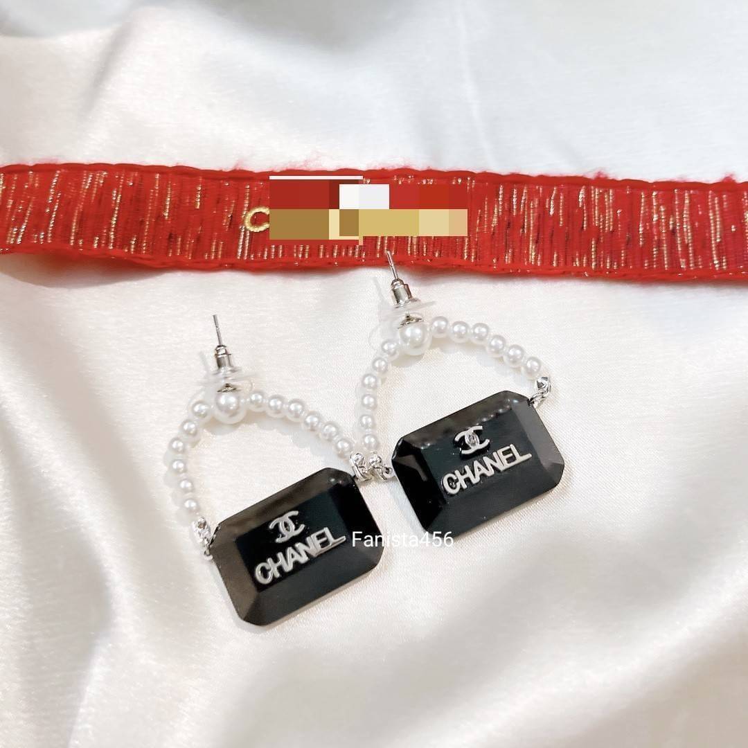 ต่างหู ชาแนล Chanel Earring ต่างหูชาแนลมุก