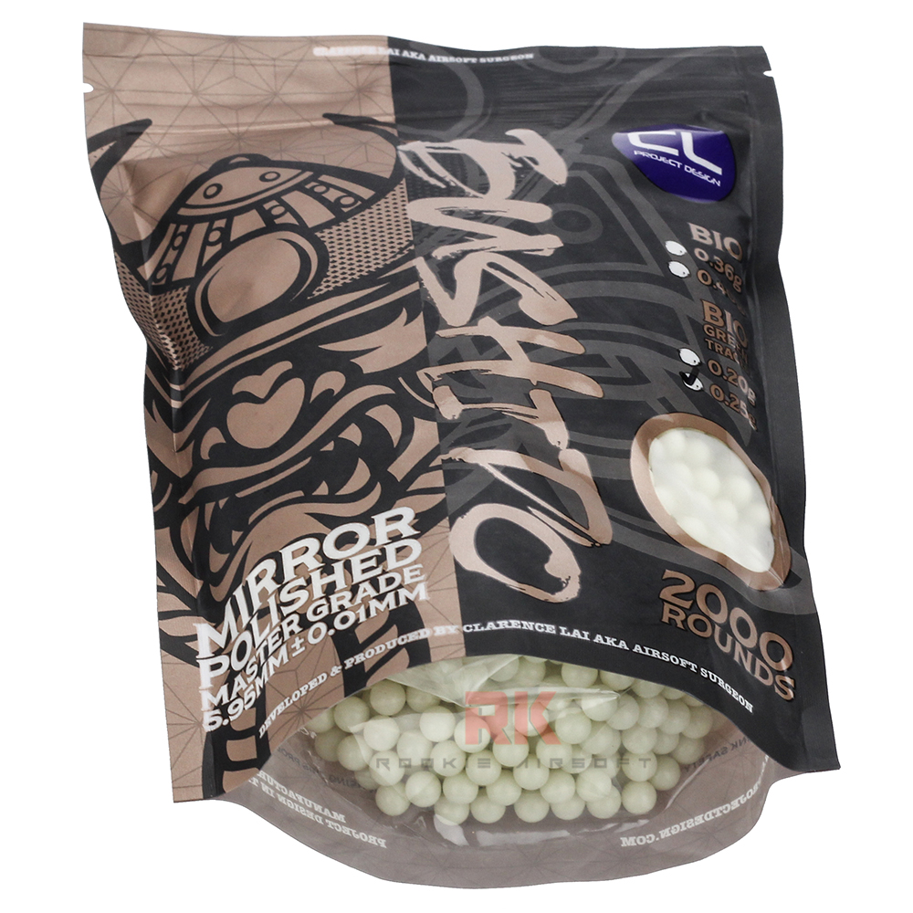 CL Project Bushido Master Grade 6mm Tracer BBs (0.20g)