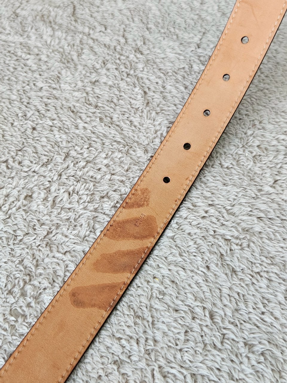 LV M9553 Black EPI Leather Belt