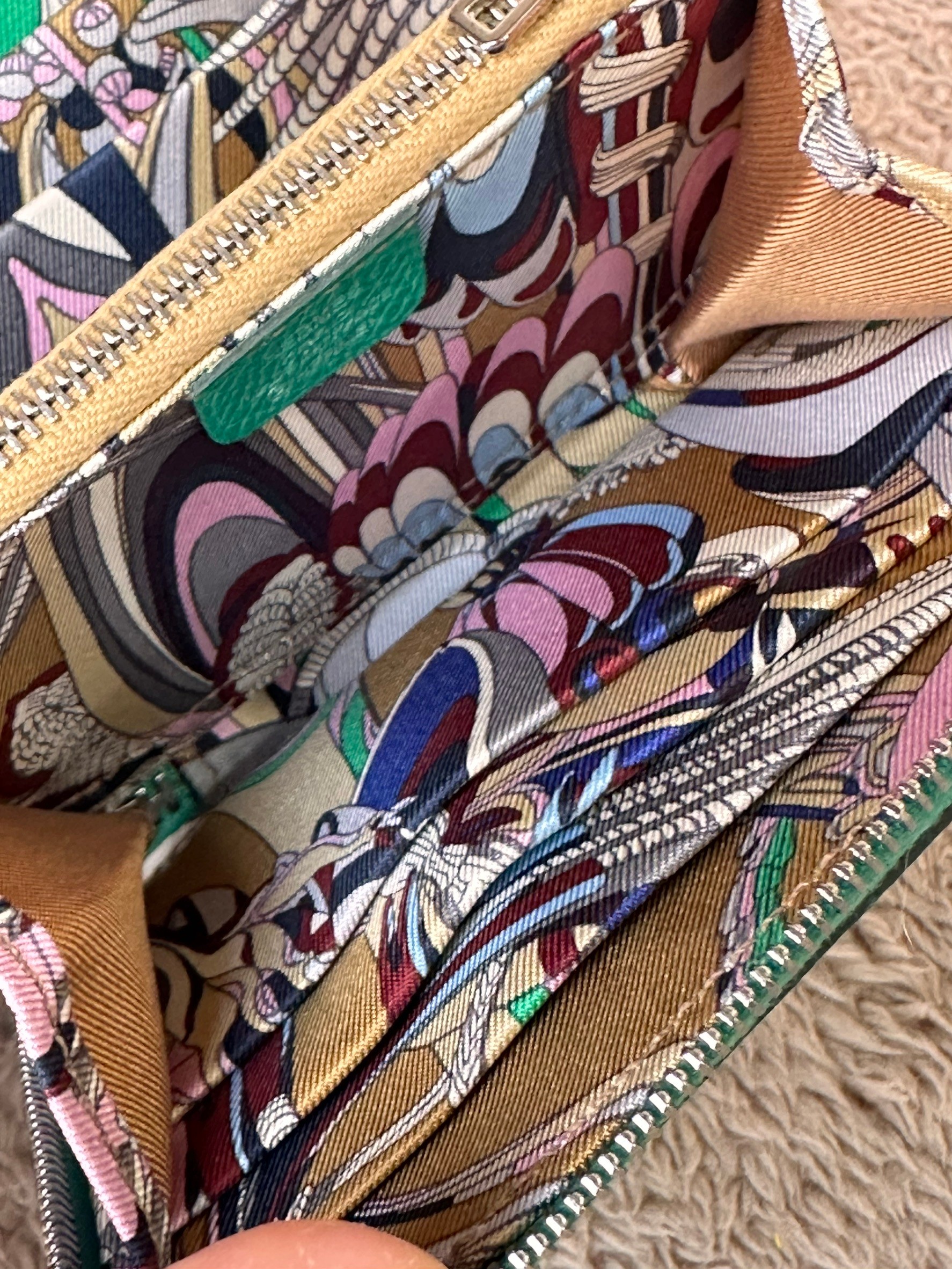 Hermes Silk'In Compact Wallet