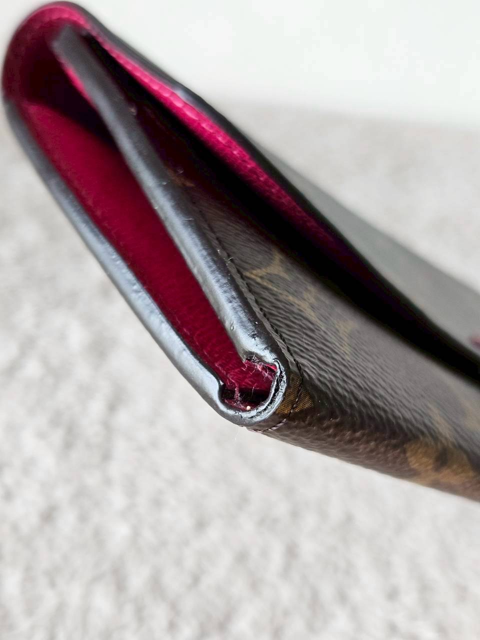 LV Emilie Mono Fuchsia Wallet