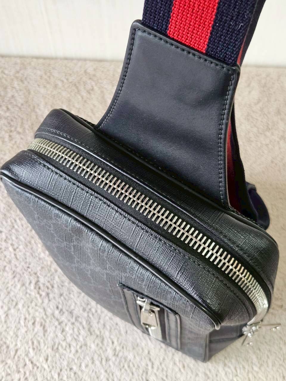 Gucci GG Black Sling Backpack