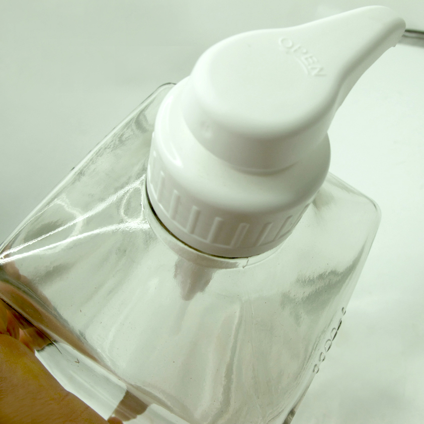 ขวดแก้วใส่น้ำเชื่อม หัวปั๊ม 1100 ml. 1610-392