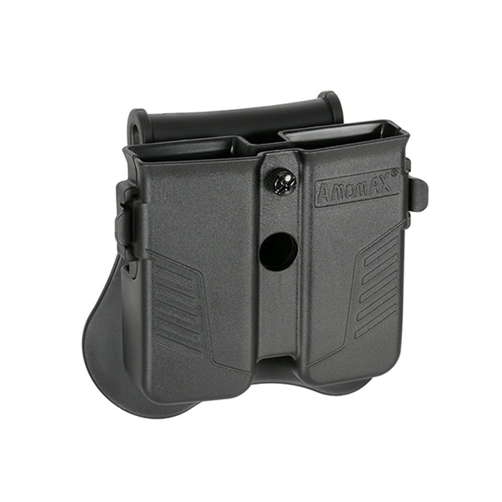 AMOMAX Universal Double Magazine Pouch (Black)