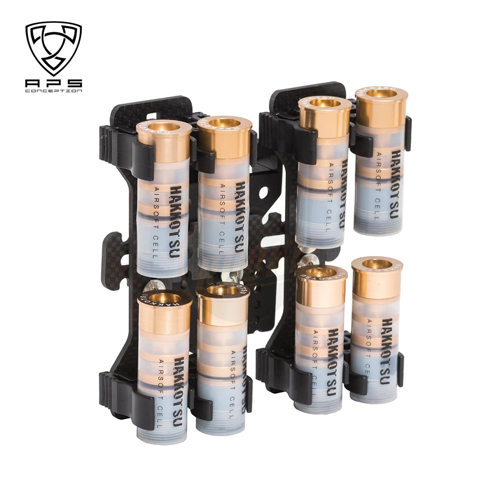 APS Quad-load X 2 Shotshells Caddy System with Belt Loop