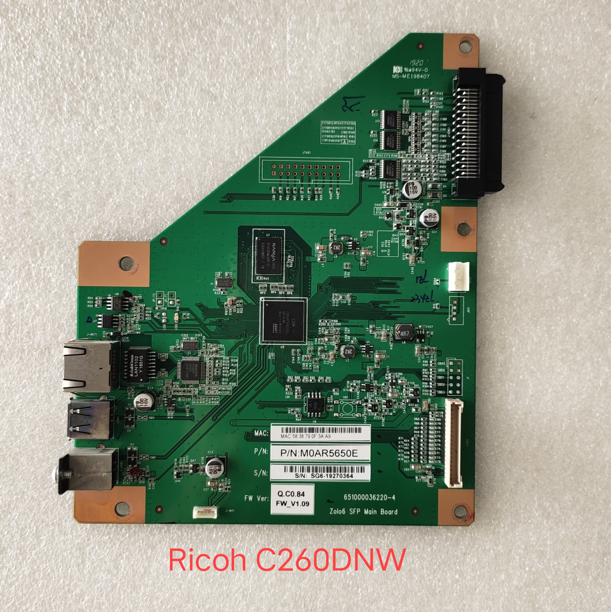 Mainboard Ricoh C260DNW มือสอง