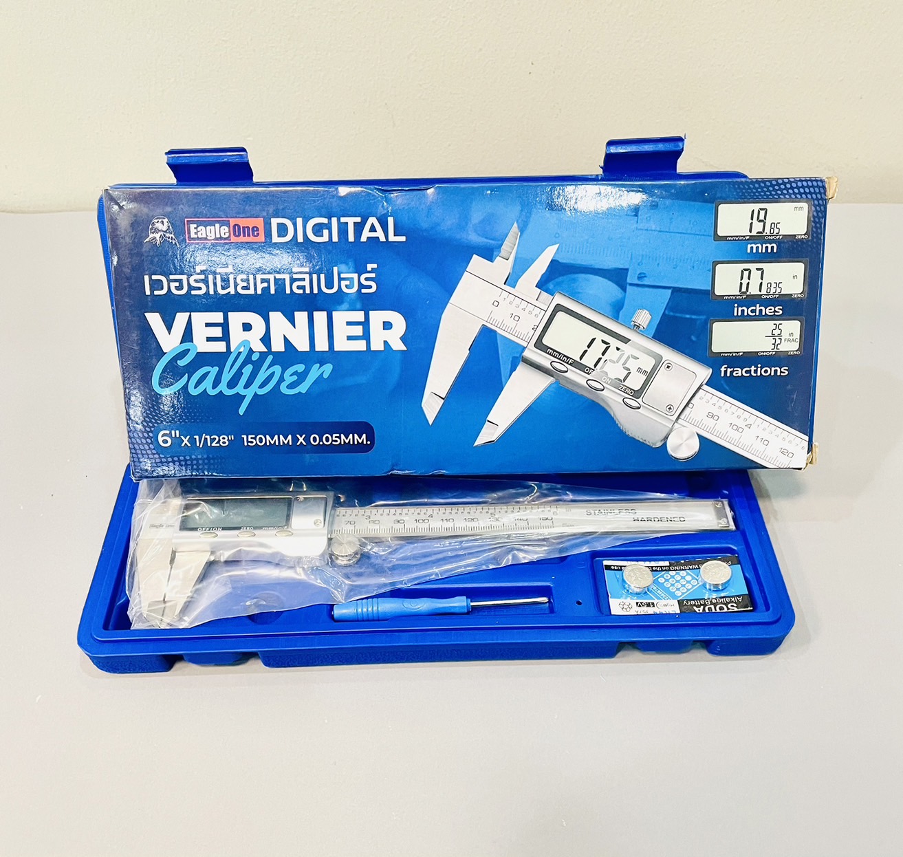 เวอร์เนียดิจิตอลสแตนเลส EagleOne 6" (07-14901)