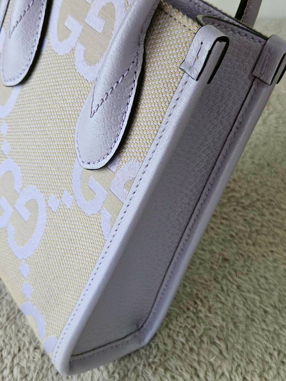 Gucci Jumbo GG Canvas Vertical Mini Tote