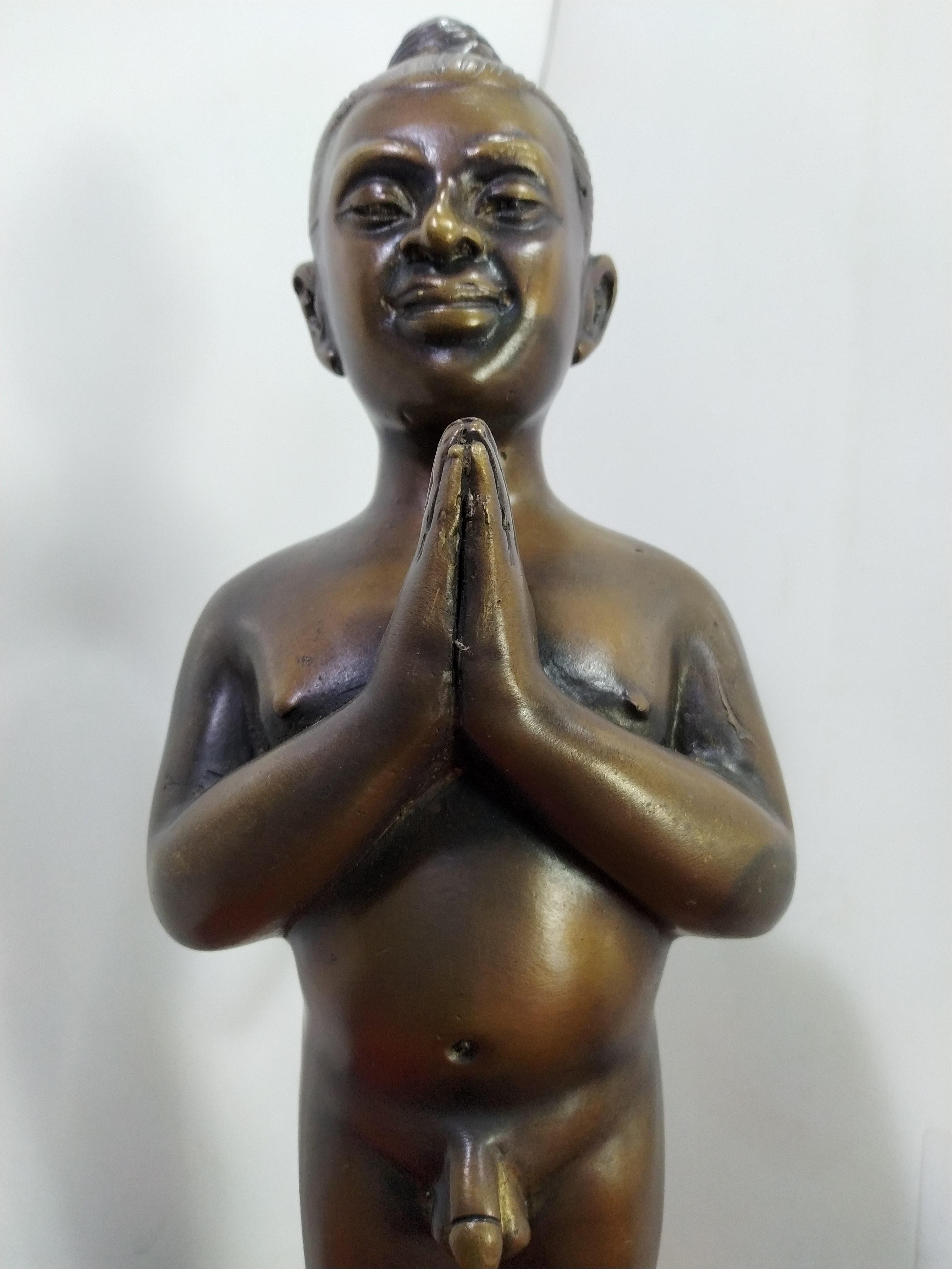 ไอ้ไข่ กุมารเทพแห่งวัดเจดีย์ อำเภอสิชล จังหวัดนครศรีธรรมราช สูง11.5นิ้ว