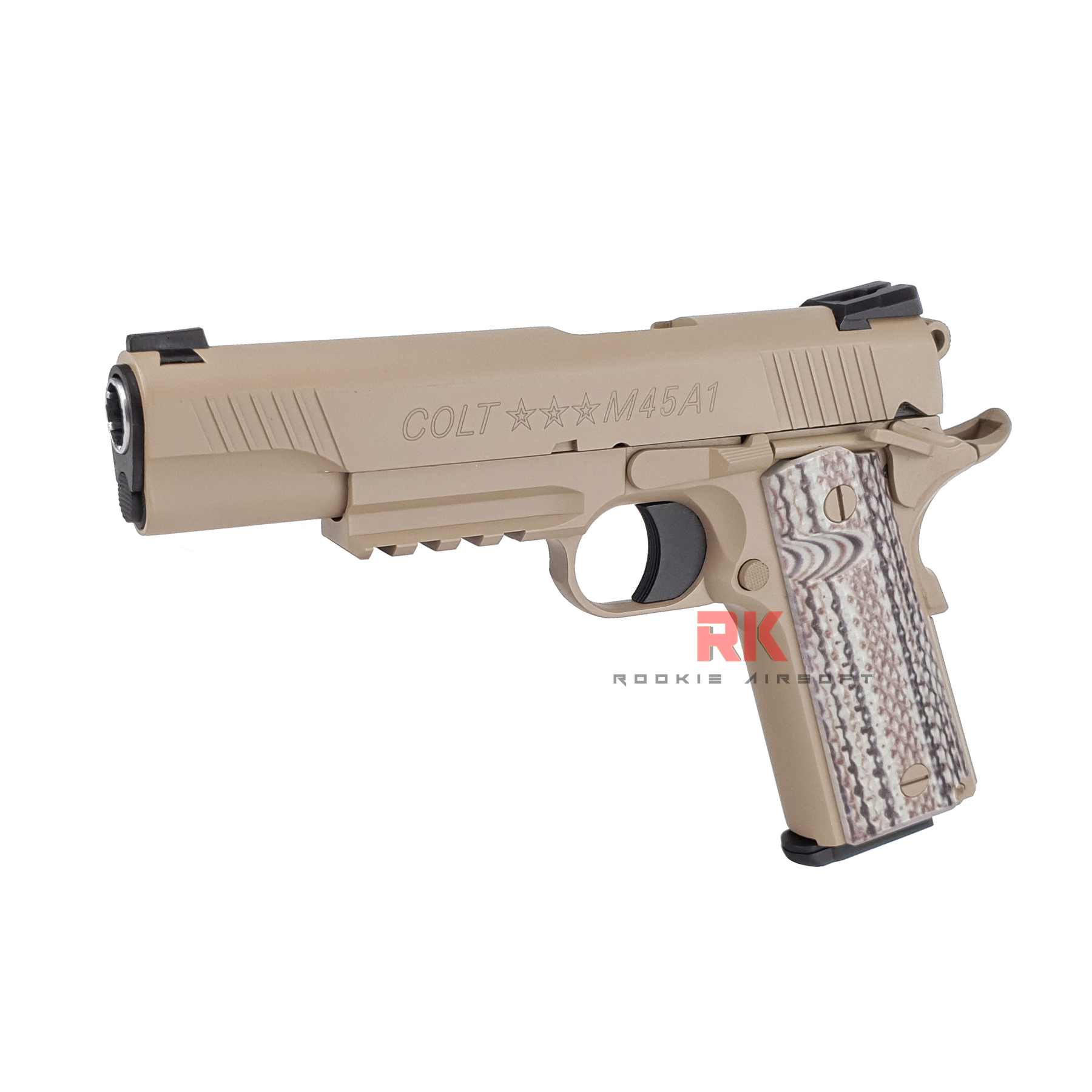 SRC Colt M45A1 Dual Magazines (Green gas + Co2) GBB - Tan