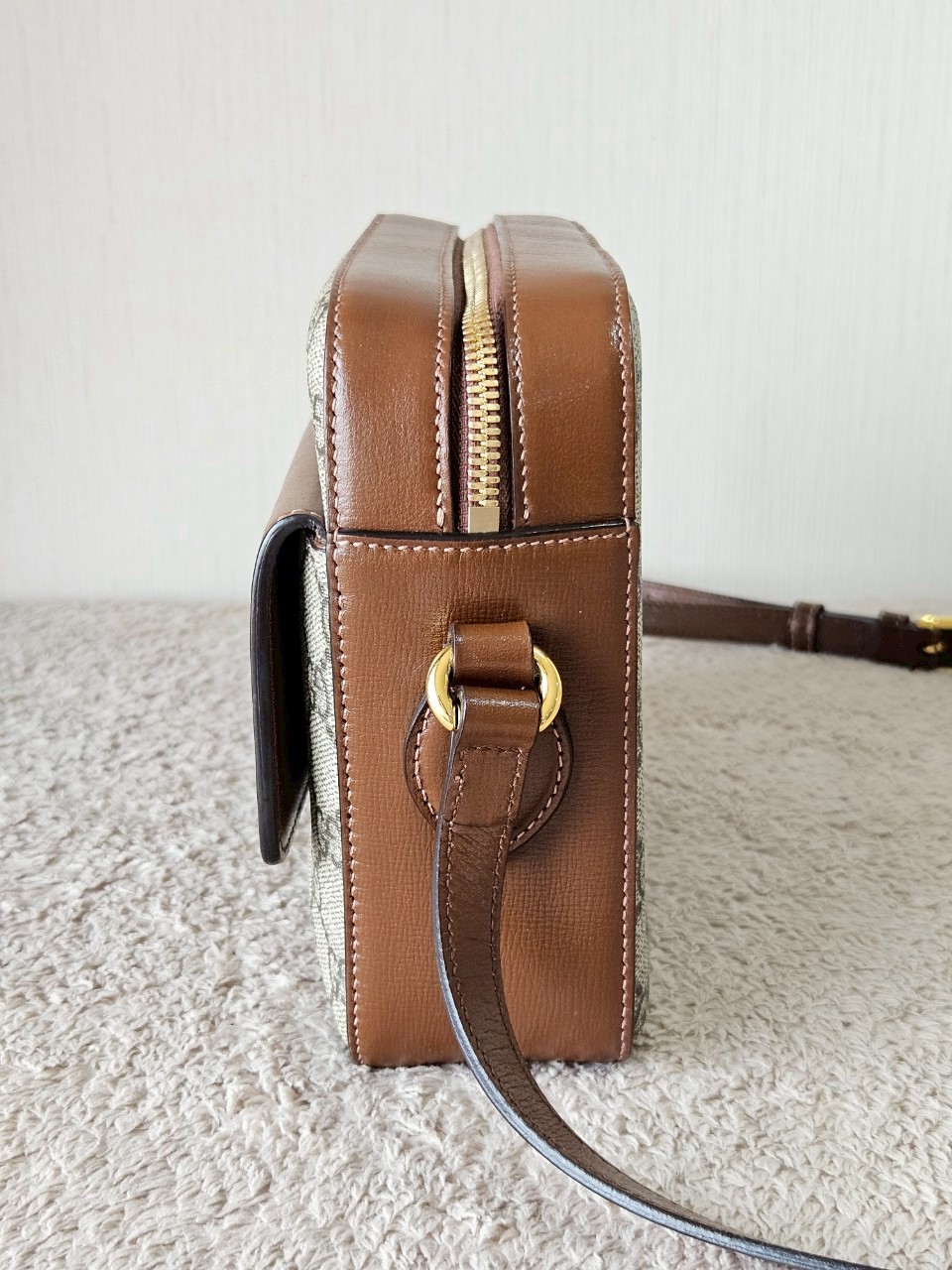 Gucci Horsebit Small Camera Brown