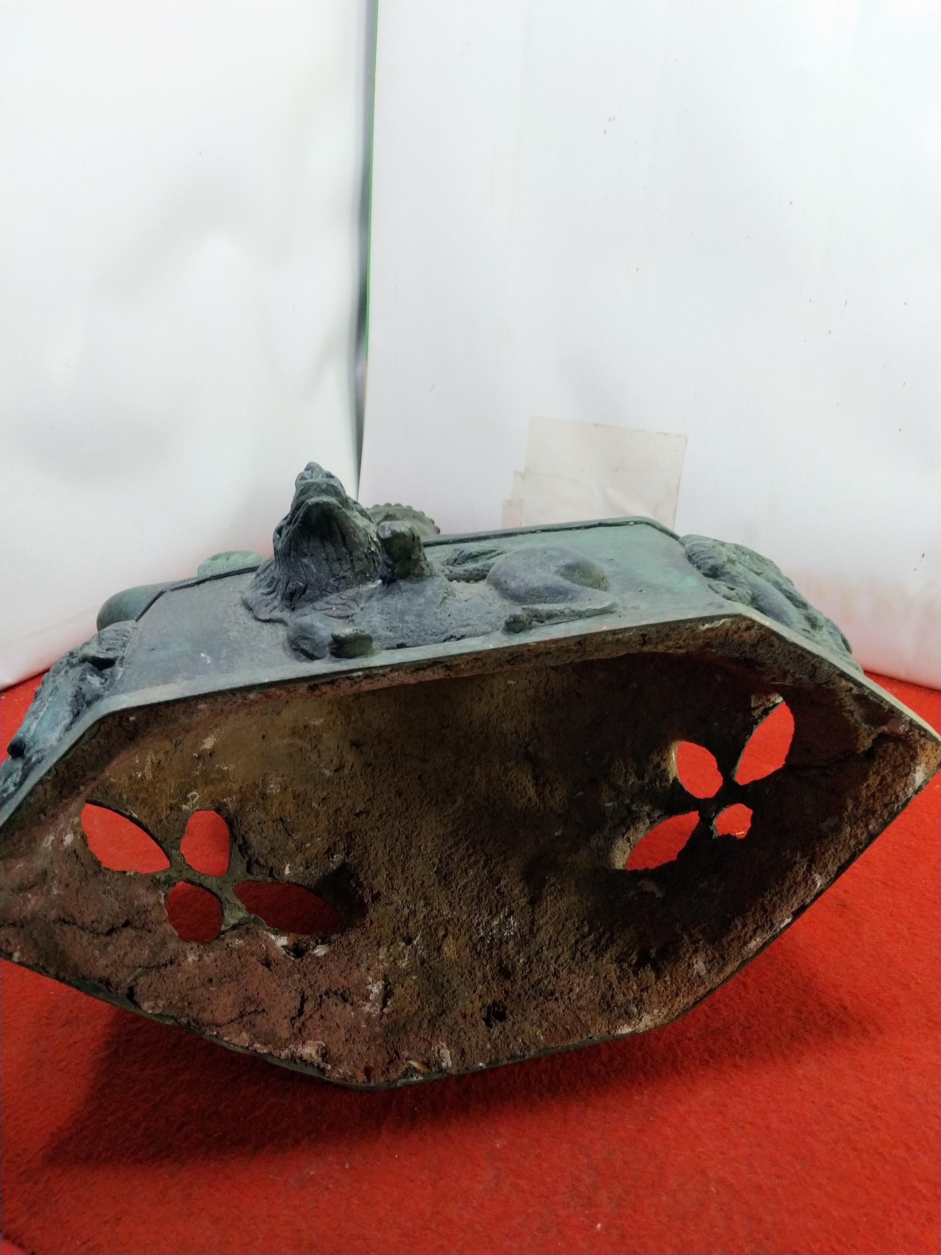 พระสุโขทัย ปางสดุ้งมาร หน้าตัก 9 นิ้ว สูง 17 นิ้ว เนื้อโลหะสำริด