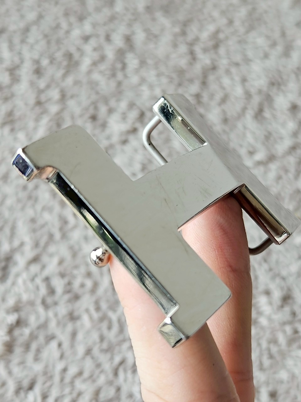 Hermes Belt หัวเงิน