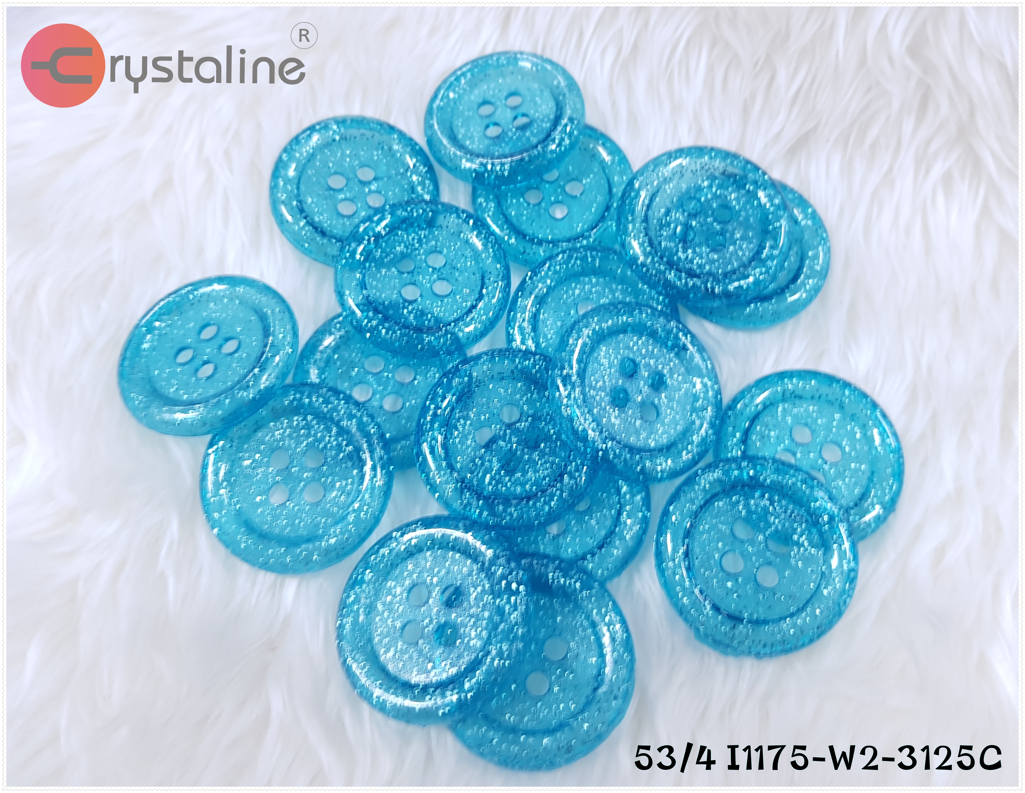 Big button - Blue col. (size 53L,50pcs/pack)