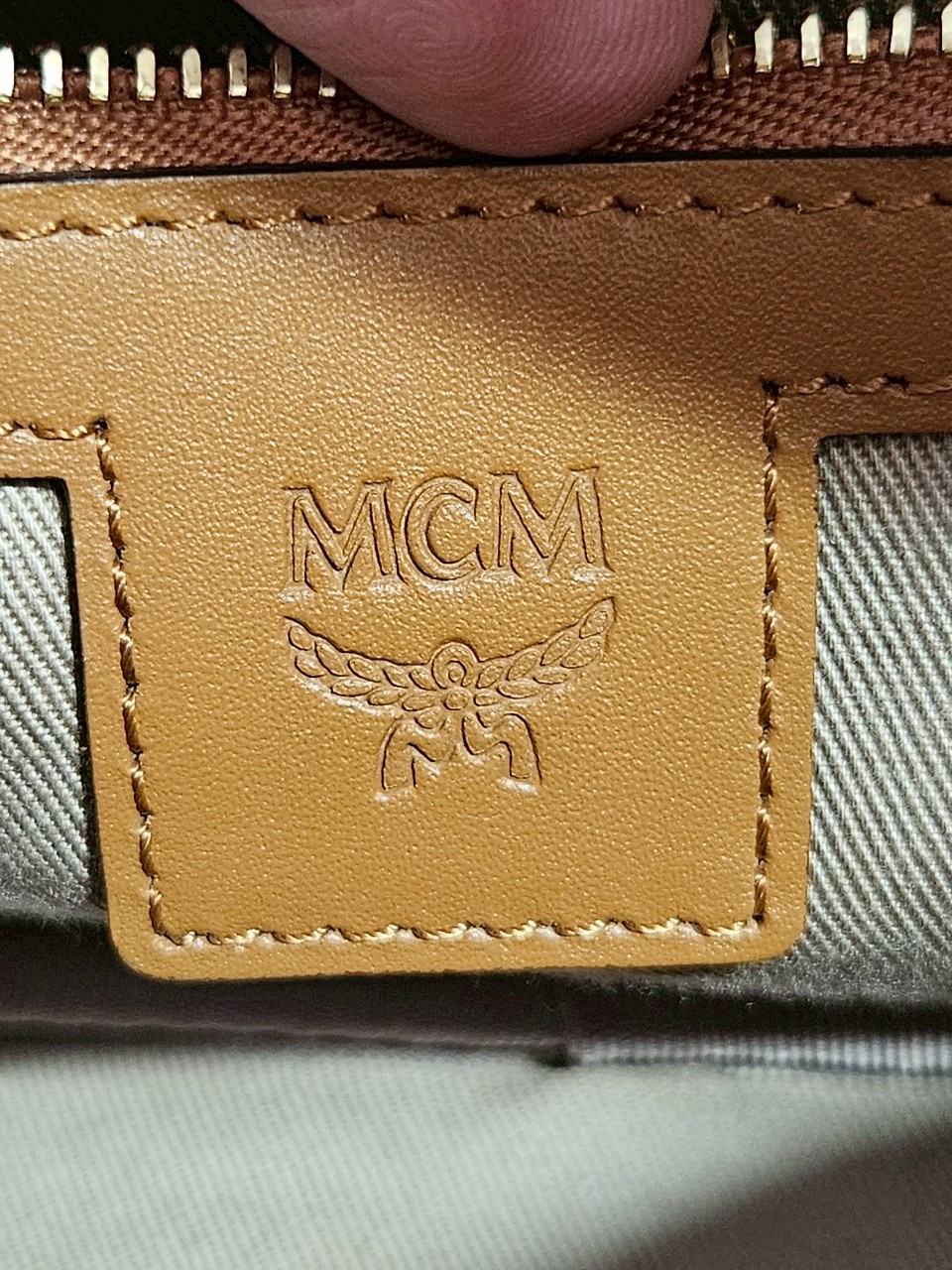 MCM Geo Laurel Wash Bag