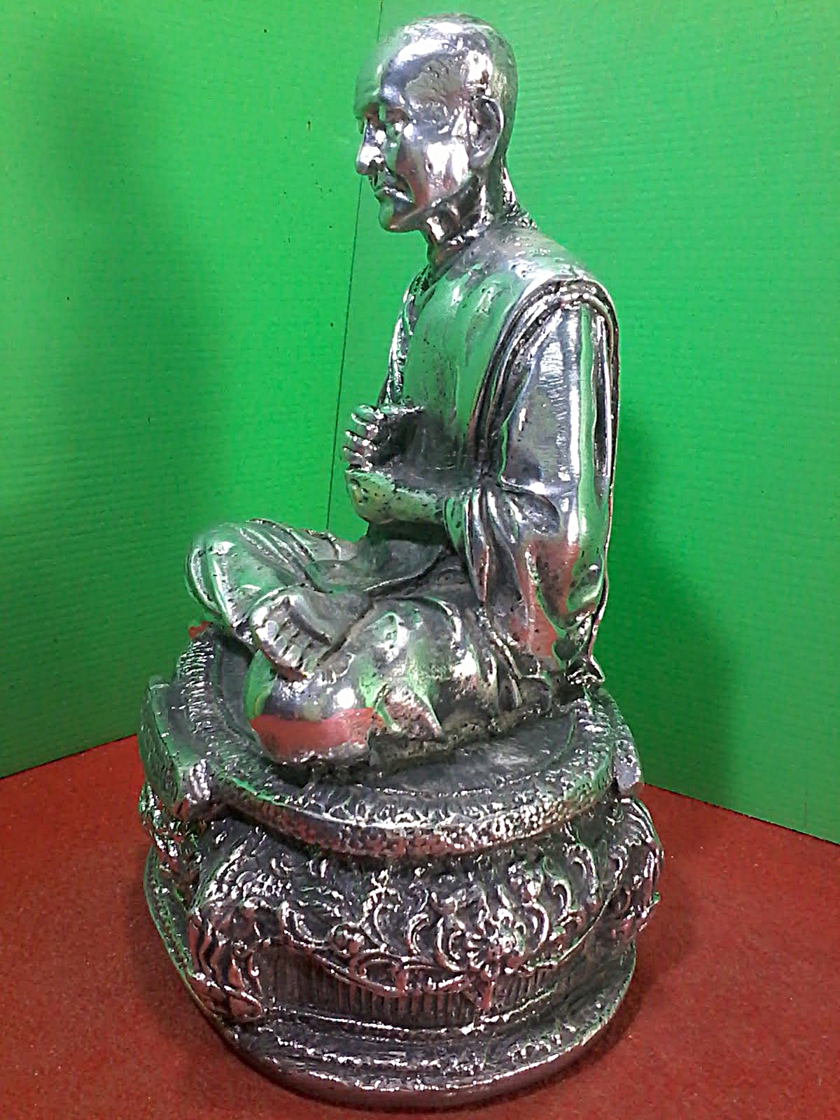สมเด็จพระพุฒาจารย์ (โต พฺรหฺมรํสี) เนื้อสำริดเงินยวง หน้าตัก 5 นิ้ว