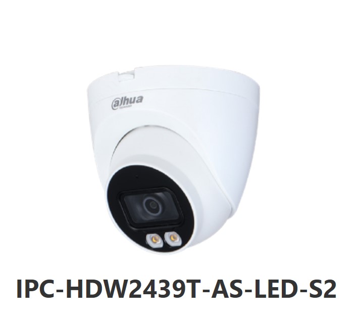 Dahua กล้องวงจรปิด IP Camera 4 ล้านพิกเซล รุ่น IPC-HFW2439S-SA-LED-S2, IPC-HDW2439T-AS-LED-S2