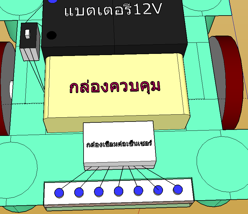 กล่องควบคุมหุ่นยนต์เดินตามเส้น แถบโลหะ ขนาด ไม่เกิน 100 กก. Ex