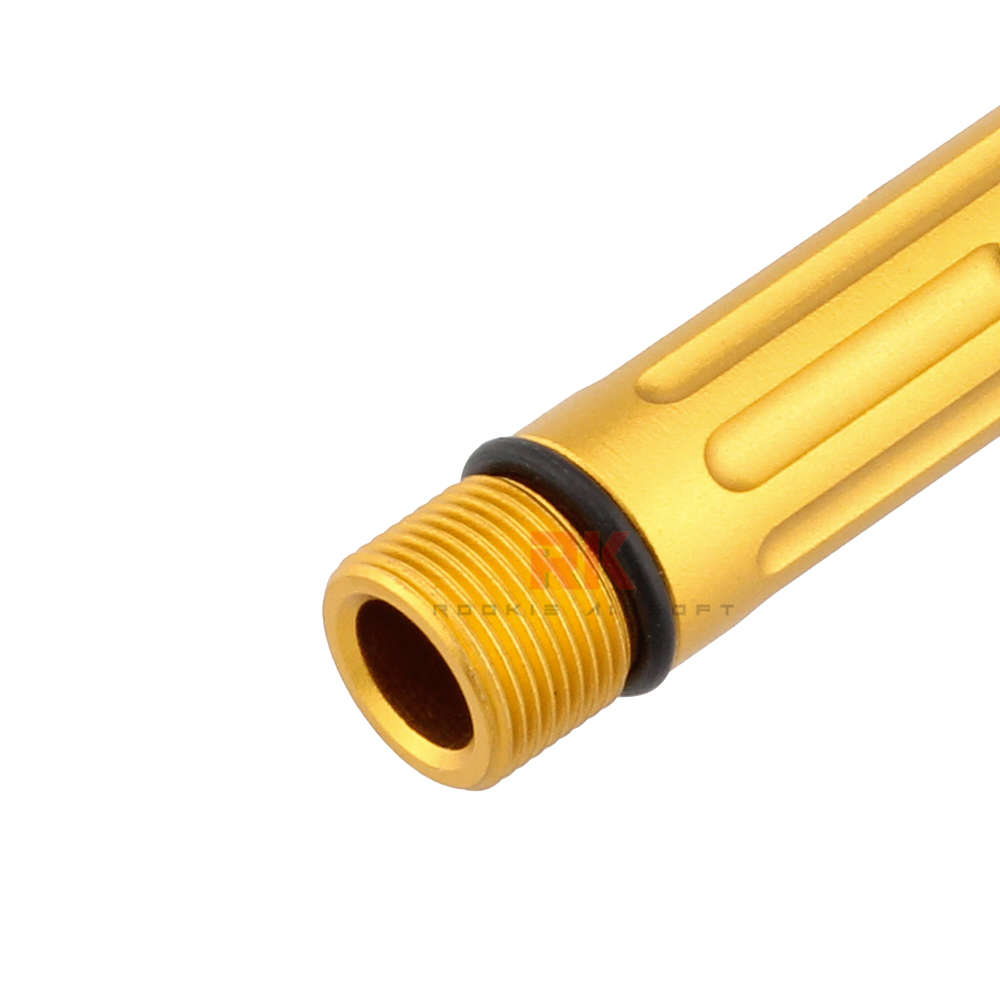 5KU LANTAC 9INE Fluted Outer Barrel for Marui G17 (Gold)