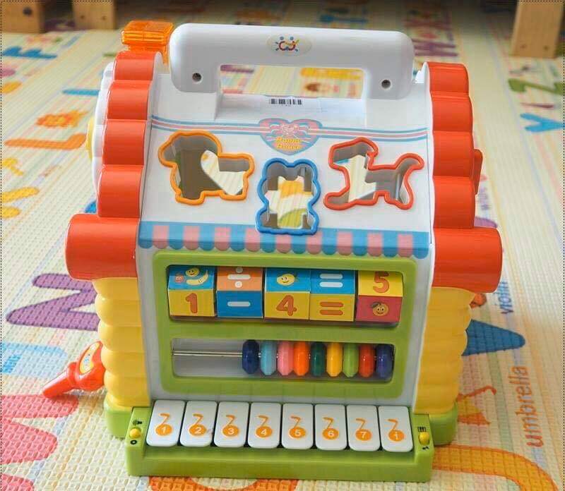 Hola กล่องกิจกรรมบ้านบล็อคหยอด พร้อมคีร์บอร์ด 🏣🏠