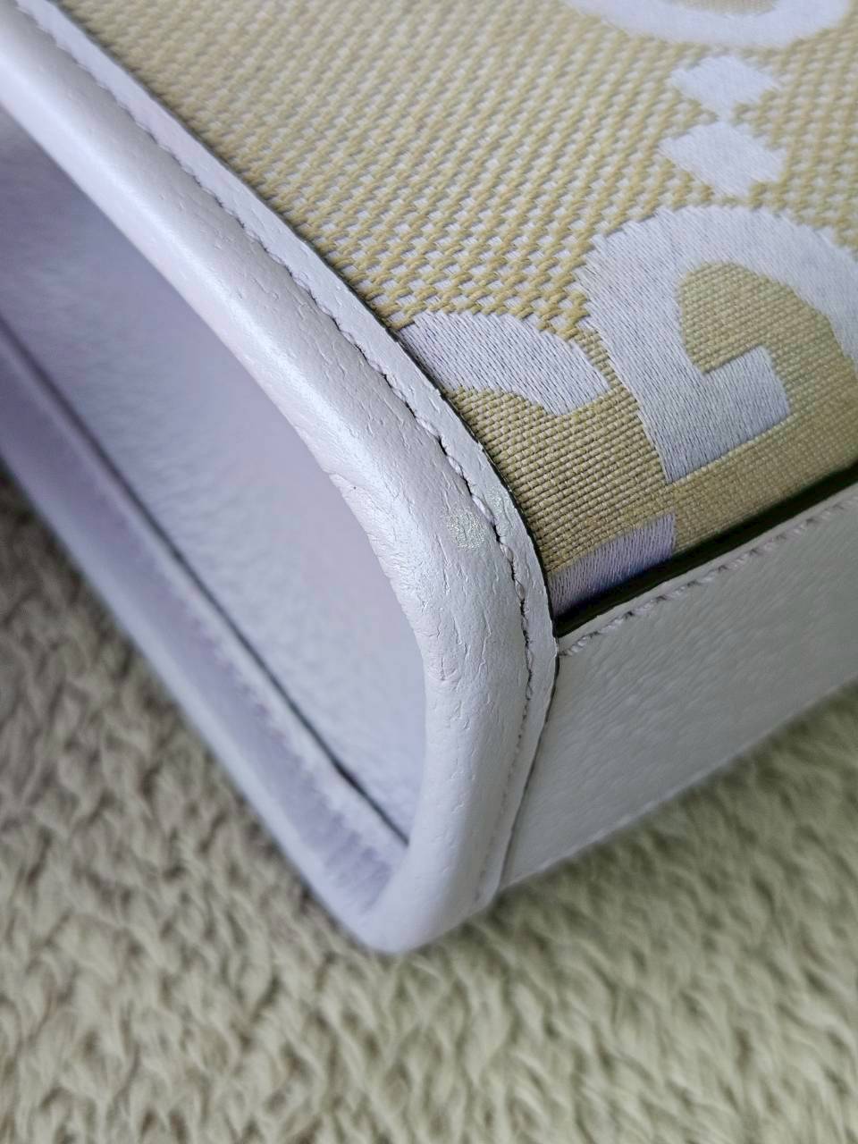 Gucci Jumbo GG Canvas Vertical Mini Tote