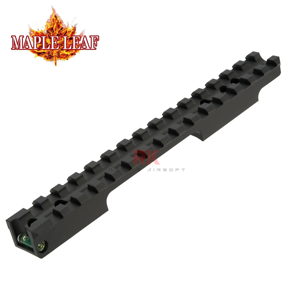 Maple Leaf CNC Scope Rail Mount with Bubble Level (Green) for Marui VSR-10