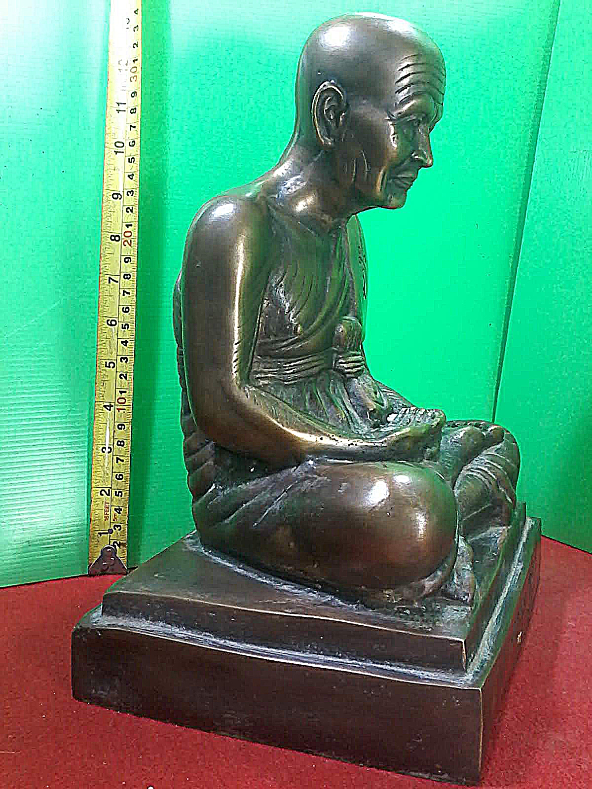 หลวงปู่ทวด วัดช้างให้ พ.ศ ๒๕๐๕ หน้าตัก 9 นิ้ว เนื้อโลหะทองเหลืองสำริด