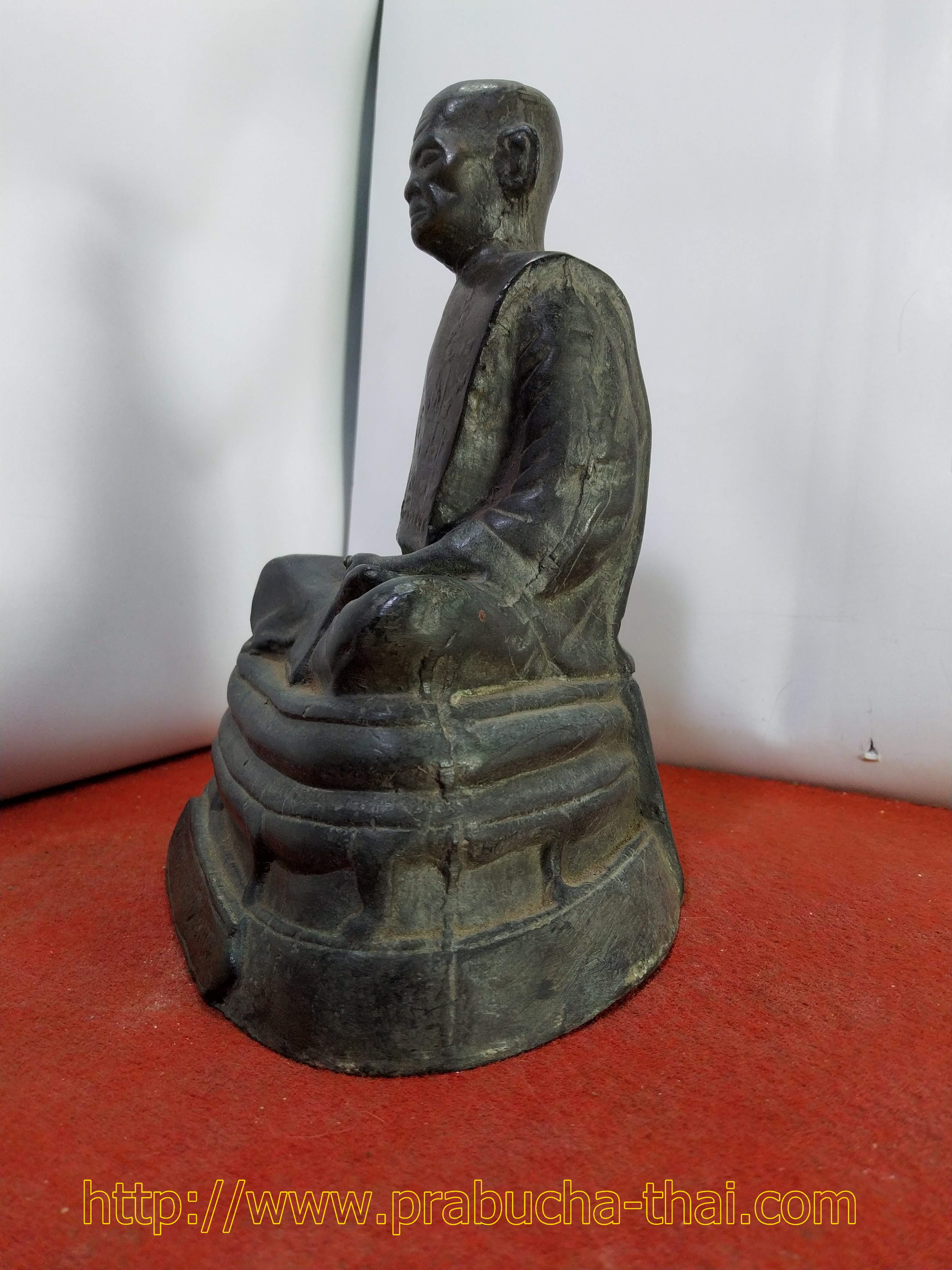 หลวงพ่อพรหม ถาวโร วัดช่องแค อ.ตาคลี จ.นครสวรรค์ หน้าตัก 5 นิ้ว (หล่อโบราณ)