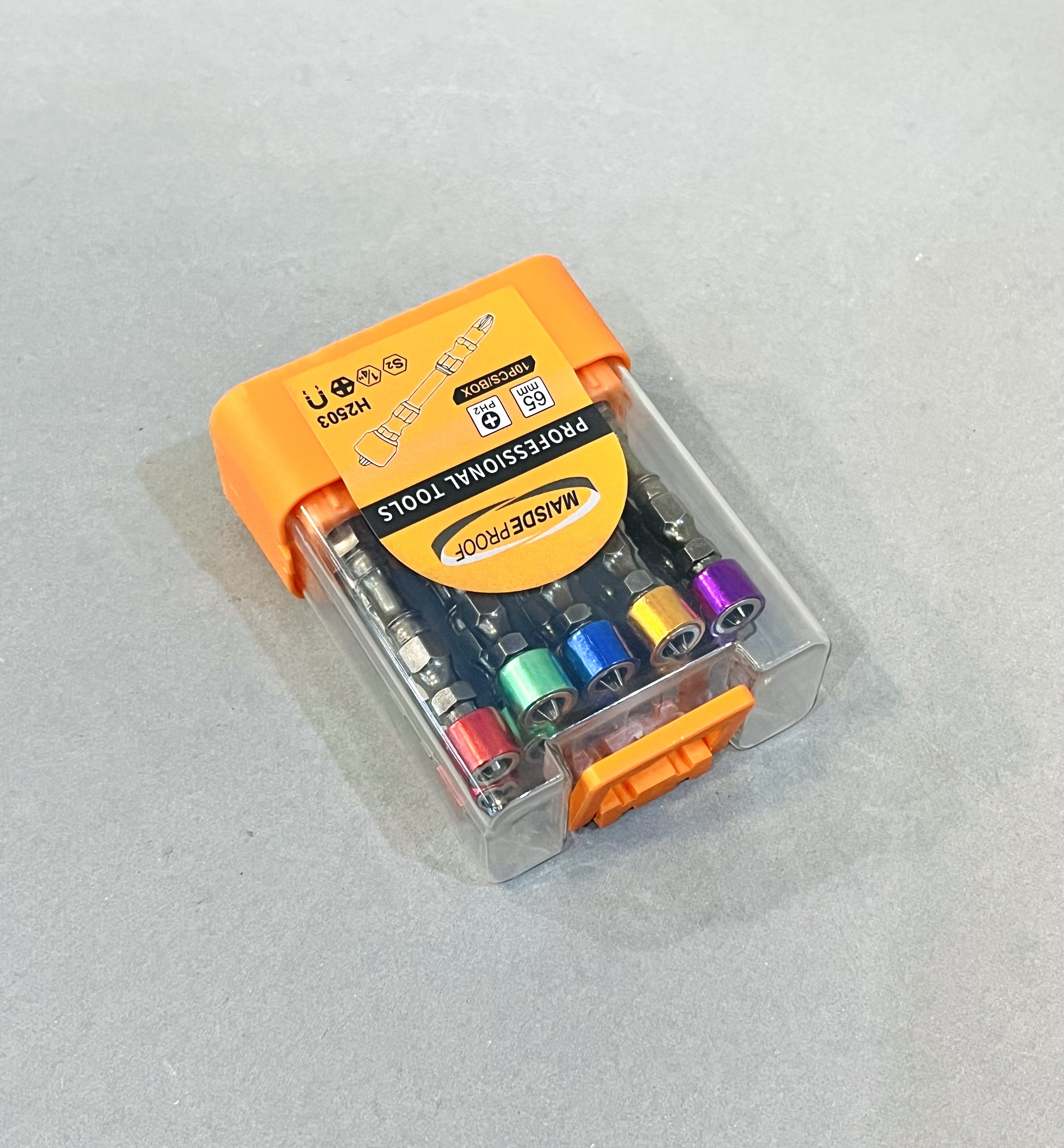 ดอกไขควงลม ปลอกแม่เหล็ก สีทองหัวน้ำเงิน