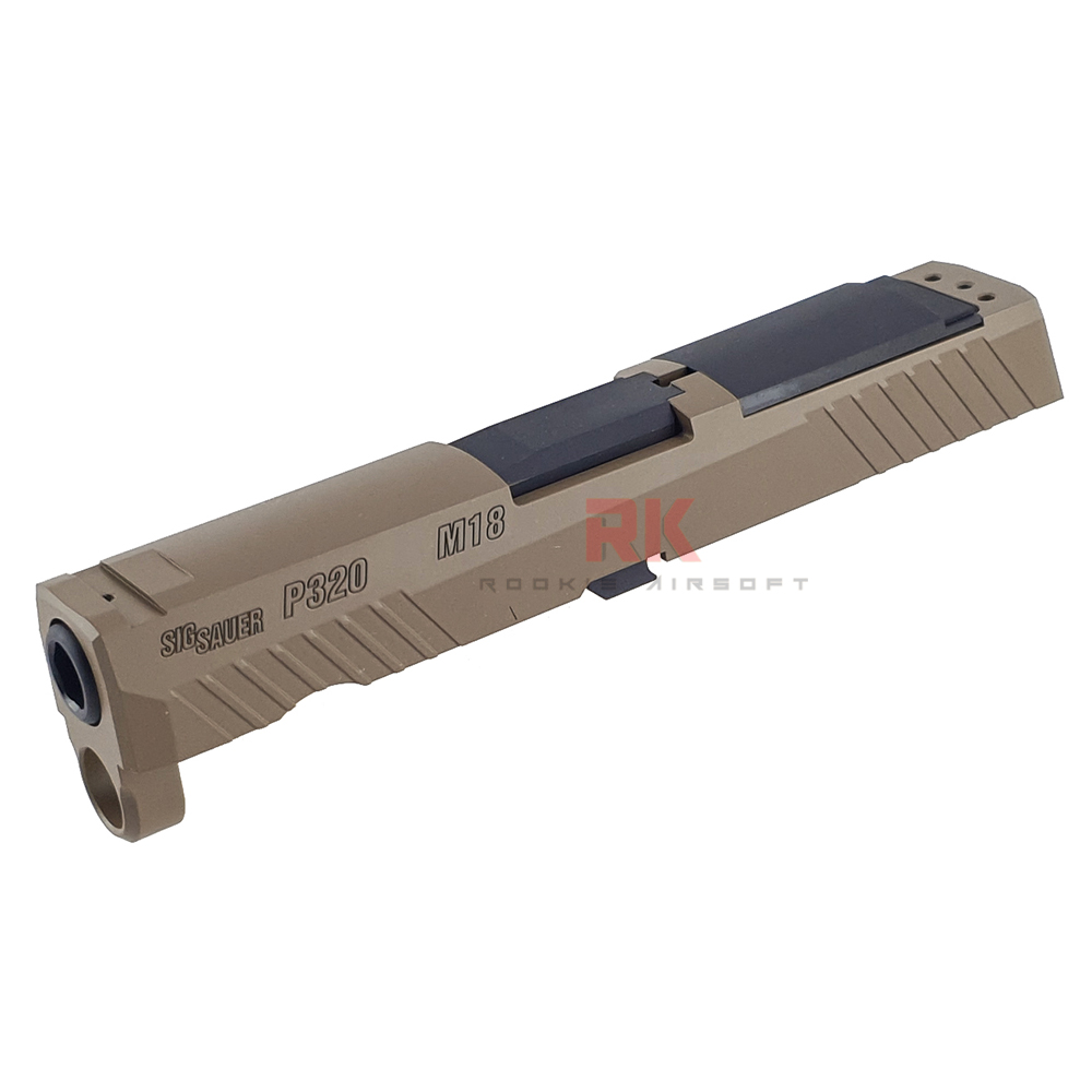 Bomber CNC Steel P320 M18 Slide Kit for SIG / VFC M17 & M18 - 2021 Commercial Version (Tan) **Cerakote Limited Edition**