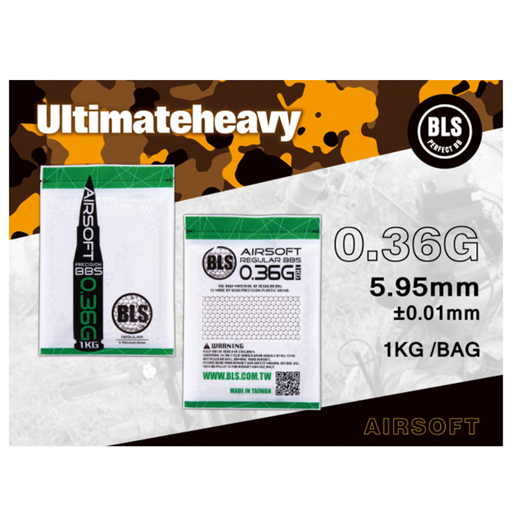 BLS Precision BBs 0.36g 6mm (1kg)
