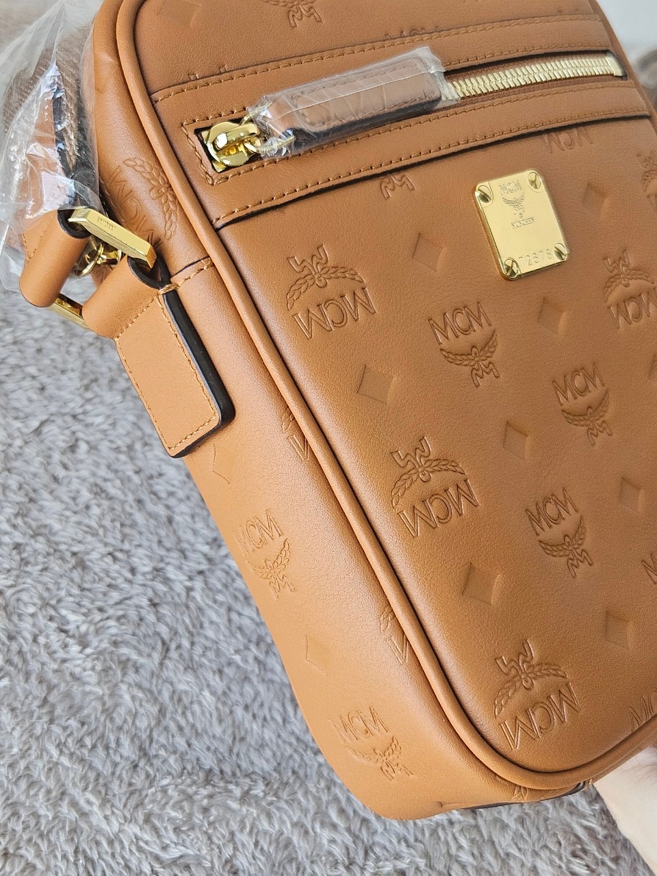 MCM Klassik Leather Crossbody Mini Bag