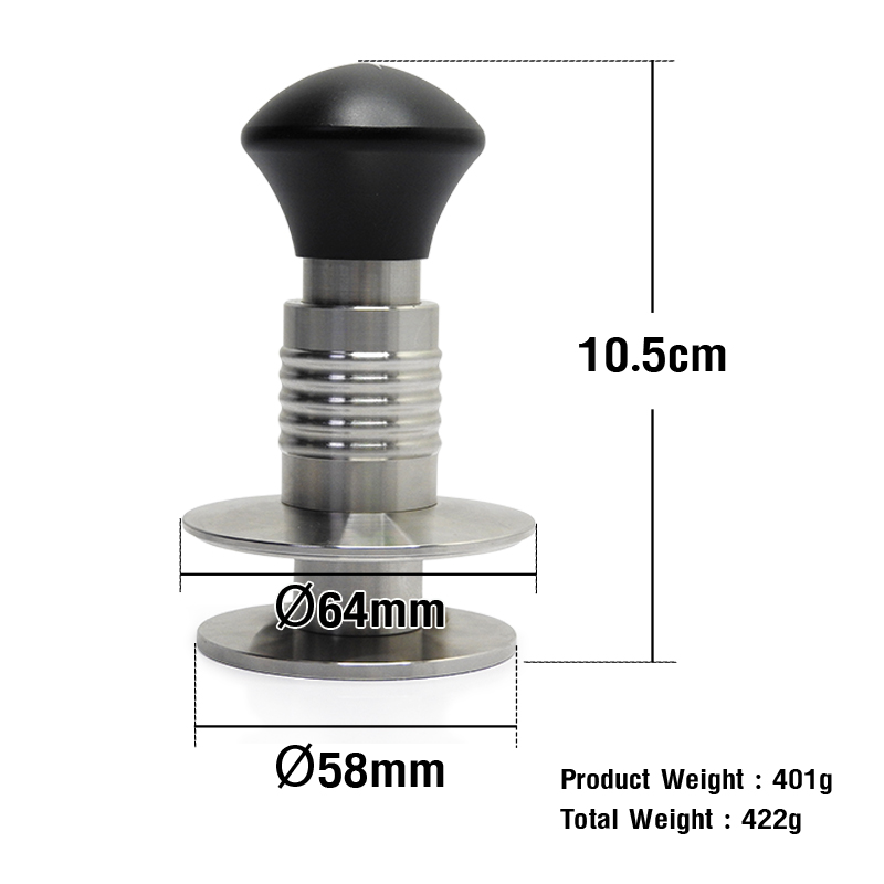 Apresso Stainless Steel Tamper Spring 58 mm.