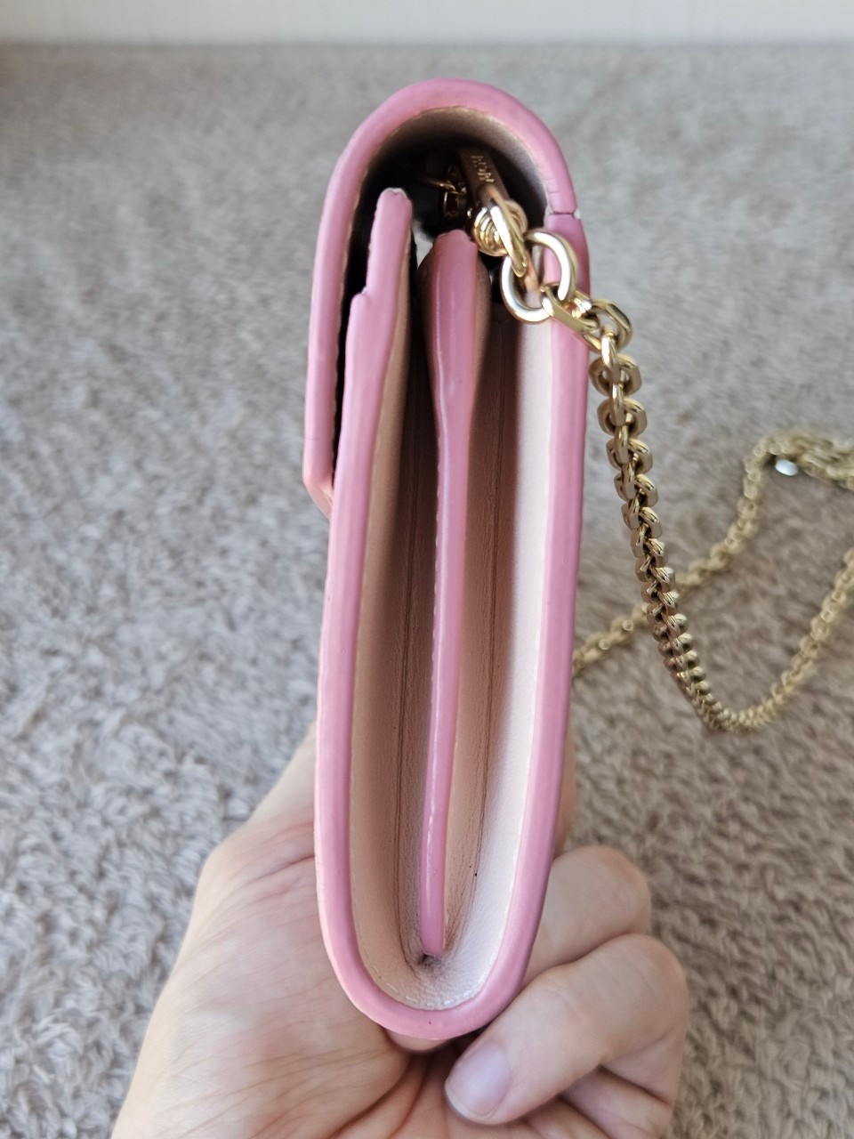 MCM Tracy Crossbody Wallet Pink